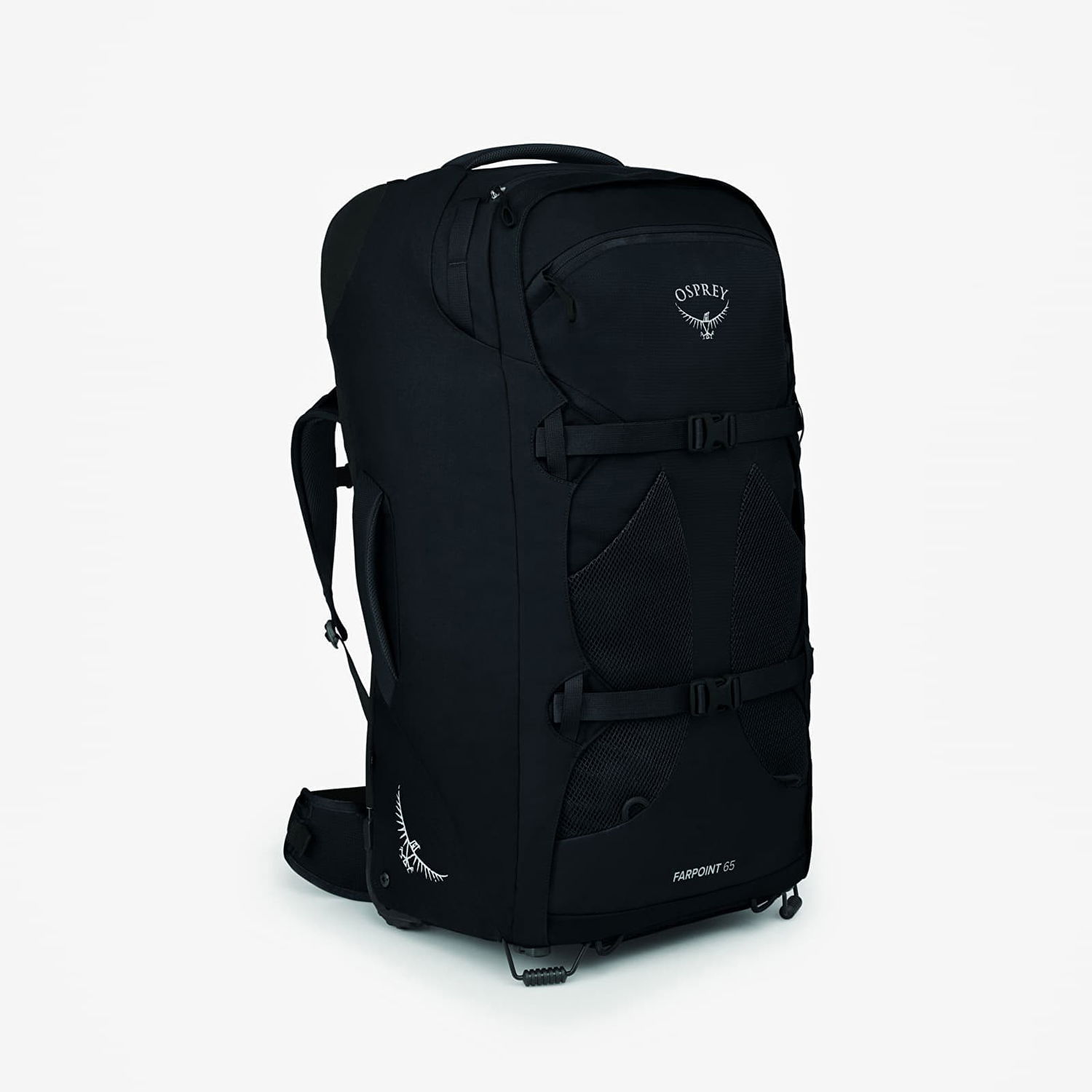 Resväska Osprey Wheeled Travel Pack Farpoint Wheels 65 Svart | 10020525OSP, 0