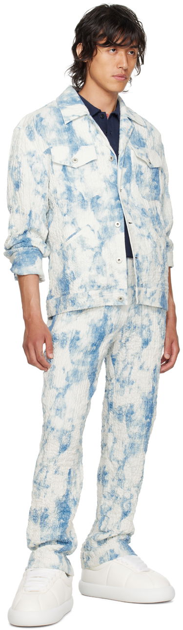 Byxor Feng Chen Wang Feng Chen Wang Printed Trousers Blå | FUS17TR07, 3