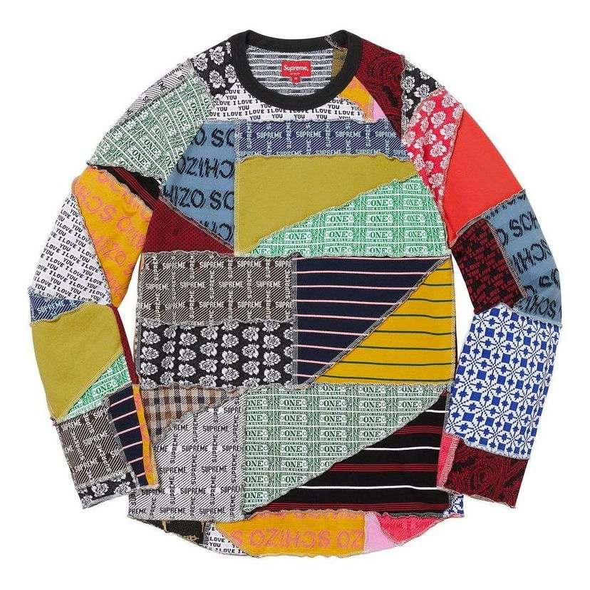 Sweater Supreme Patchwork Jacquard Shirt Flerfärgad | SUP-SS23-118