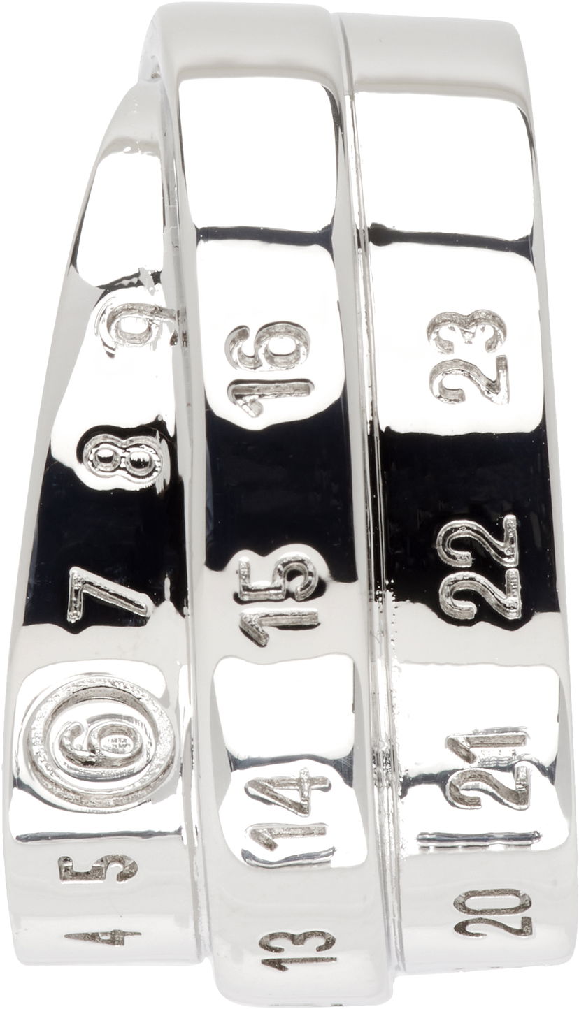 Örhängen Maison Margiela MM6 Maison Margiela Silver Tone Logo Ear Cuff Metallisk | SM6VG0098 P6627