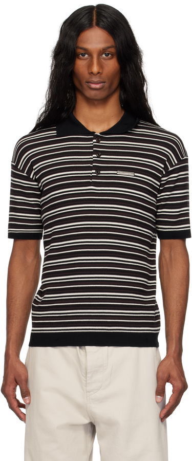 Polotröja Andersson Bell Andersson Bell Striped Sweater Polo Svart | atb1286m, 0