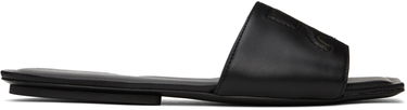 Sneakers och skor Courrèges 'AC' Leather Slide Sandals Svart | 124SSD003CR0052, 0