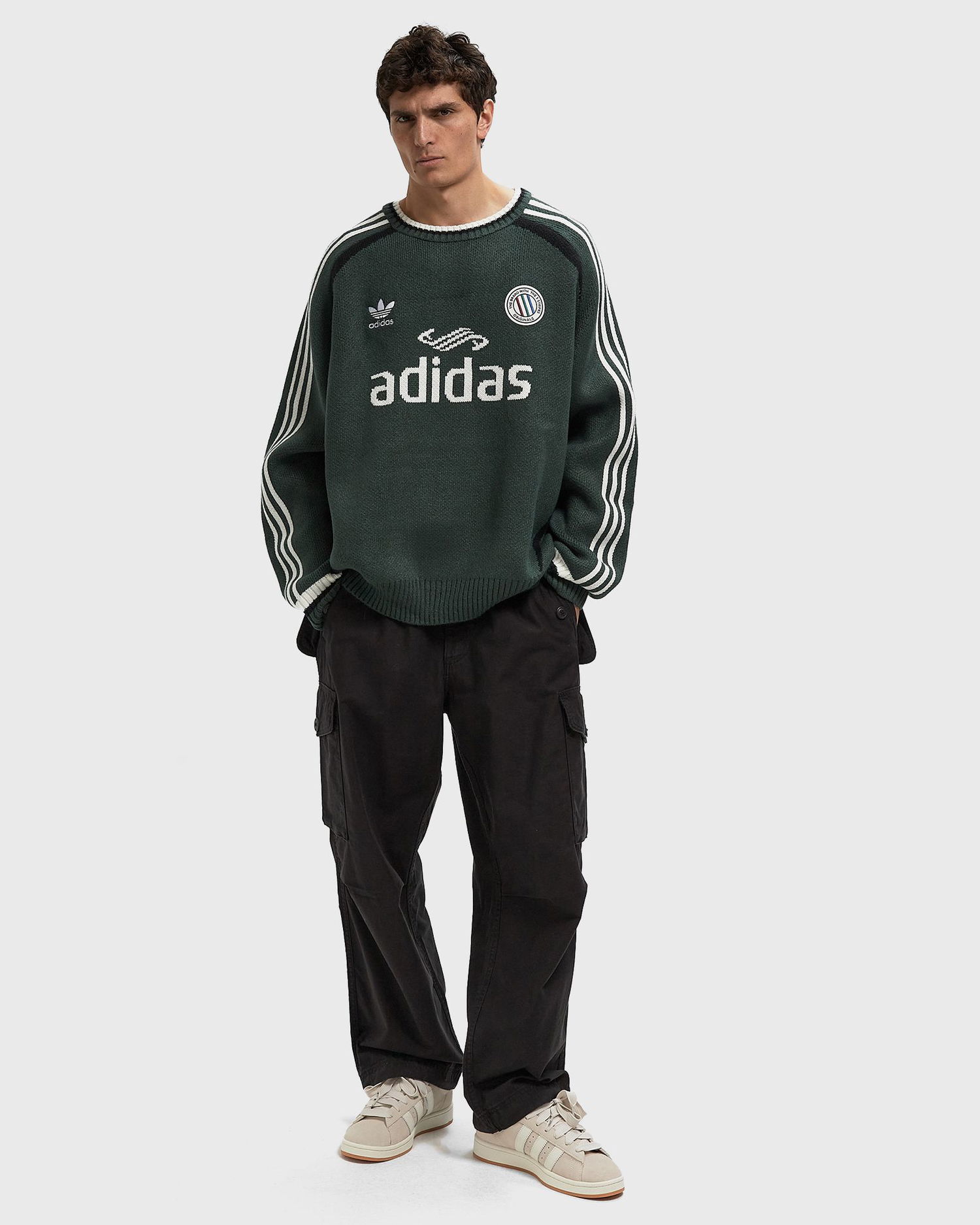 Sweater adidas Performance Adicolor Blokecore Sweater Grön | KQ5082, 1