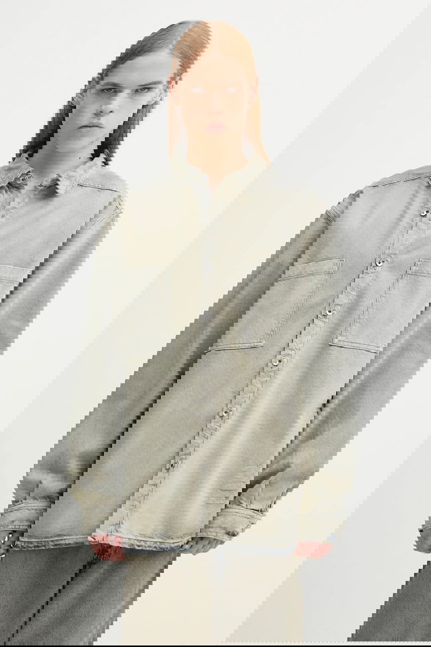 Skjorta Rick Owens Rick Owens DRKSHDW Jumbo Relaxed Fit Outershirt Grå | DU02E7769.DMP, 0