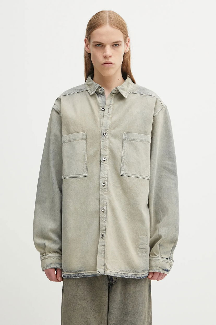 Skjorta Rick Owens Rick Owens DRKSHDW Jumbo Relaxed Fit Outershirt Grå | DU02E7769.DMP