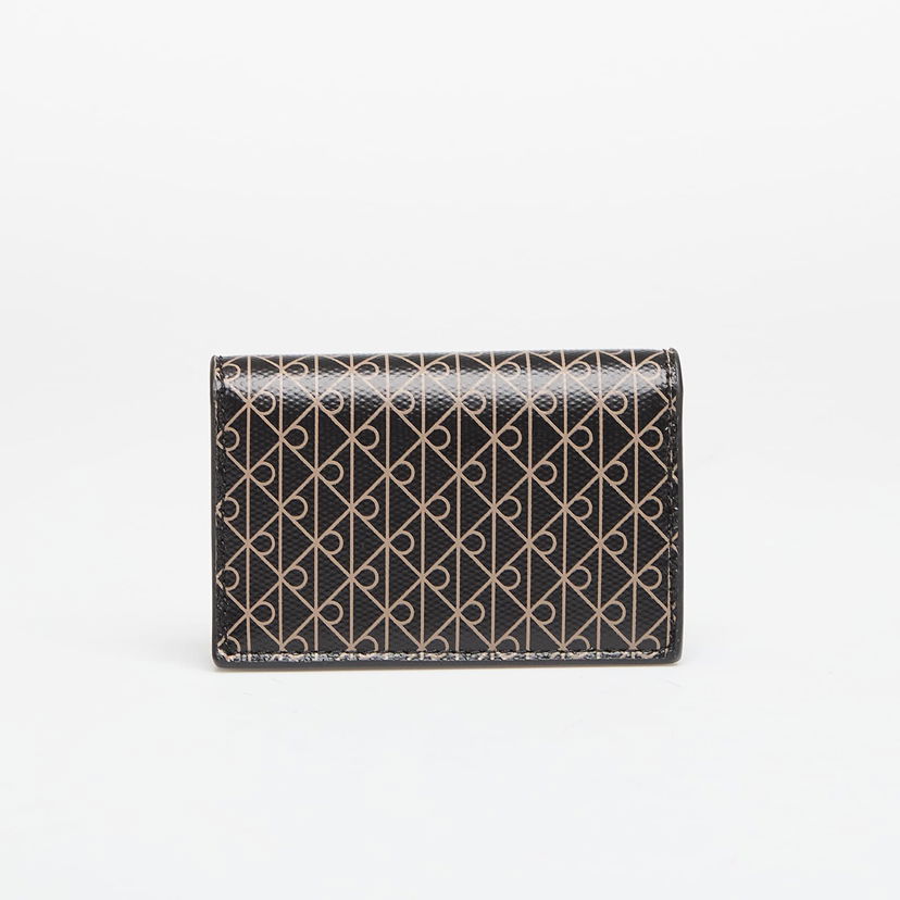 Plånbok CALVIN KLEIN Calvin Klein Emblem Aop Accordion Cardcase Wallet Svart | LV04F1083G 2XA