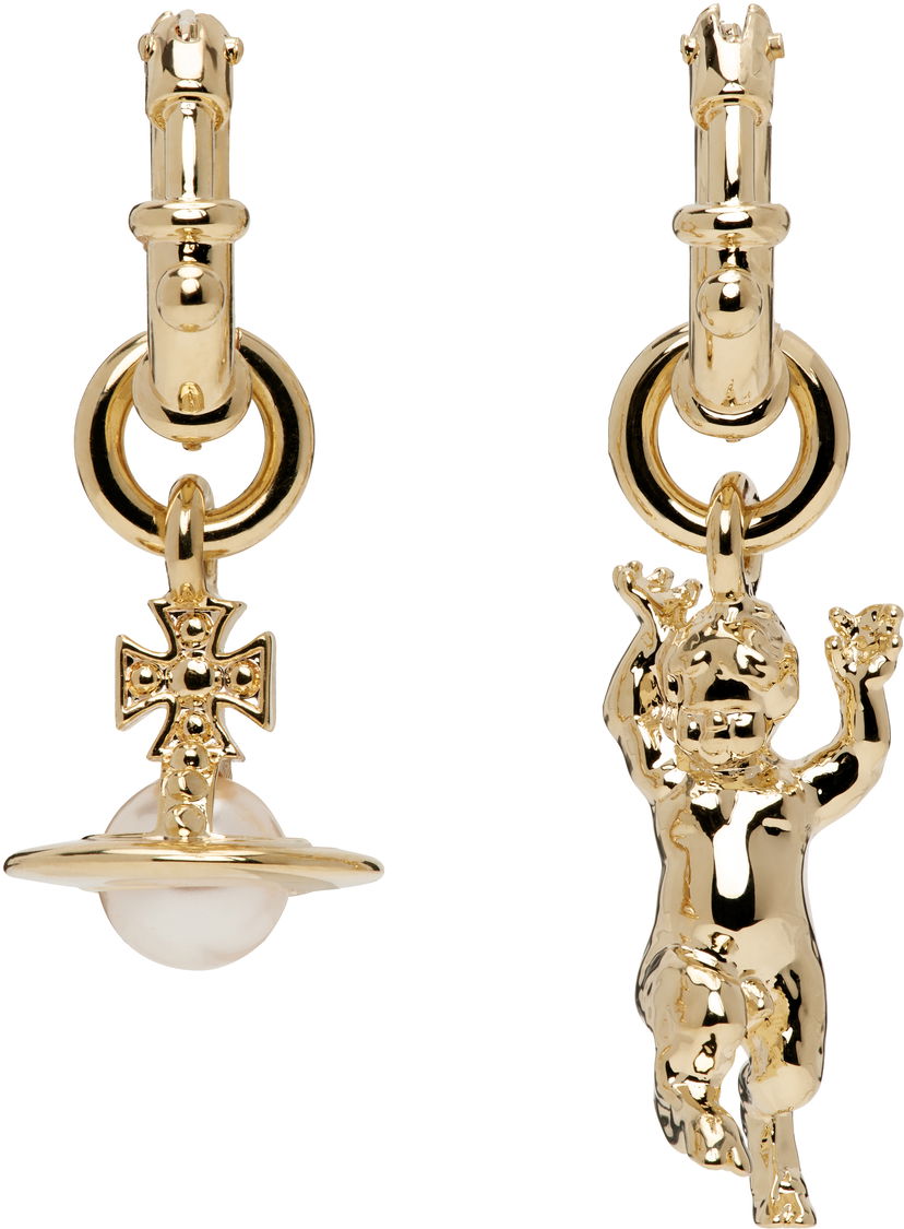Örhängen Vivienne Westwood Anglo Pearl Earrings Metallisk | 62020165-02R107-