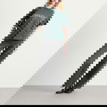 T-shirt Anine Bing Ashton Los Angeles T-Shirt, Size X-Small Grön | A-08-10133-DKG31, 4