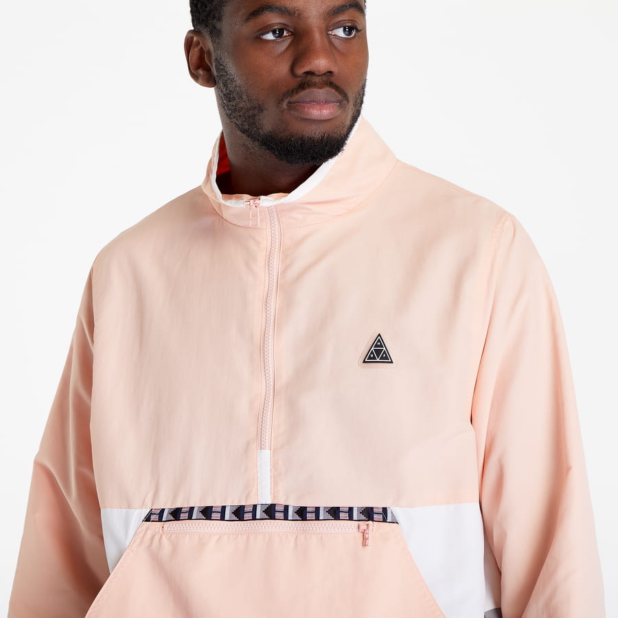 Vindjacka HUF Teton 1/4 Zip Anorak Rosa | JK00338 CLPNK, 0