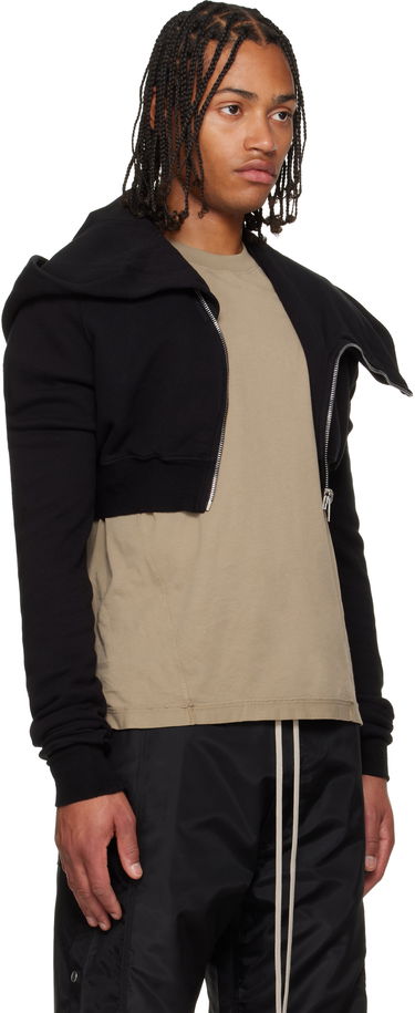 Sweatshirt Rick Owens Concordians Micro Mountain Hoodie Svart | DU02E7284 FSL, 1