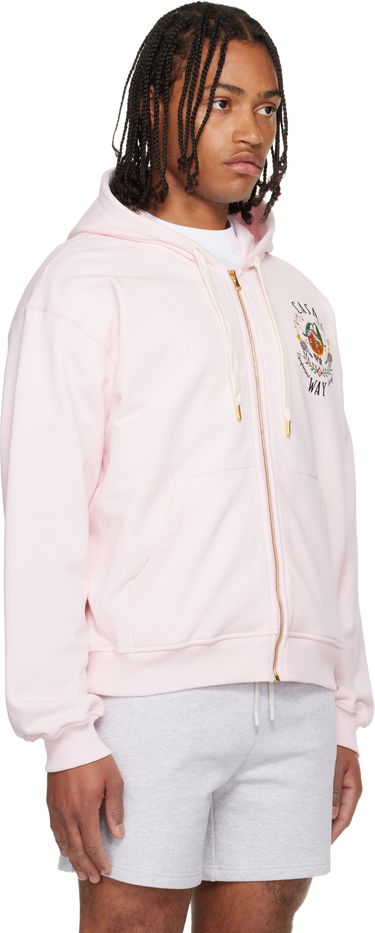 Sweatshirt Casablanca 'Casa Way' Orange Mascot Zip Hoodie Rosa | M-AW25-JTP-408-05, 1