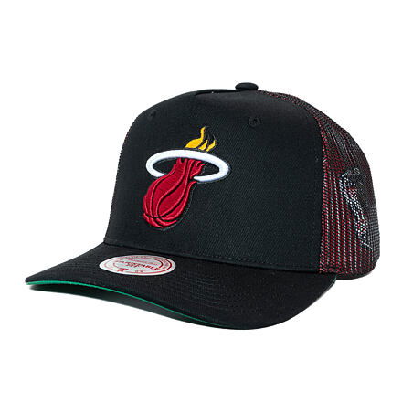 Keps Mitchell & Ness Mitchell & Ness NBA Tremor Trucker Snapback Hat Miami Heat Svart | HT11505-MHEBLCK