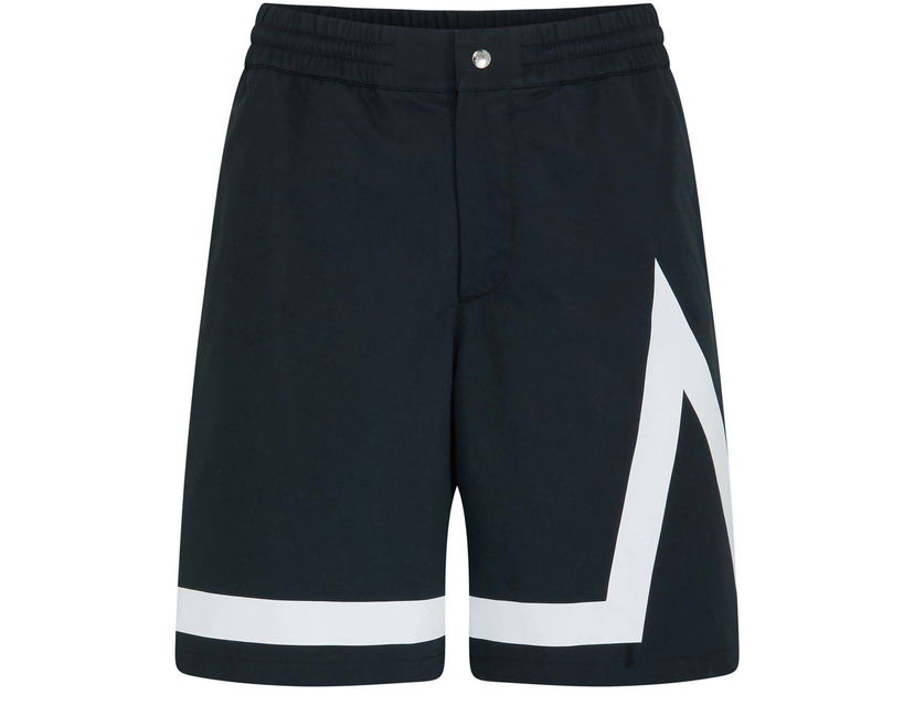 Shorts Moncler Logo Bermuda Shorts Svart | H2 091 2B00001 59668 999
