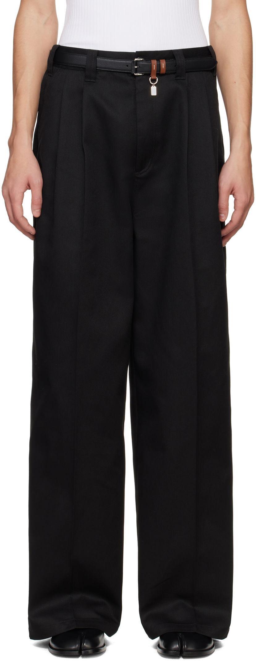 Byxor Maison Margiela Maison Margiela Skater Chino Trousers Svart | S50KA0652 S54042