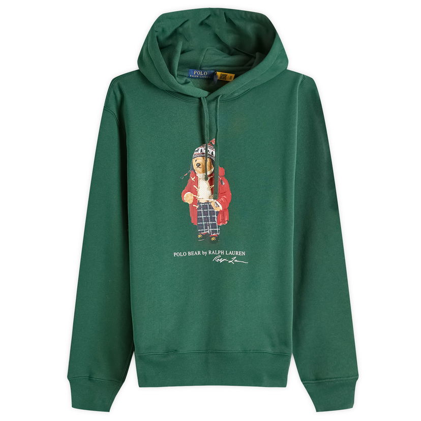 Sweatshirt Polo by Ralph Lauren Hoodie Bear Grön | 710953719003