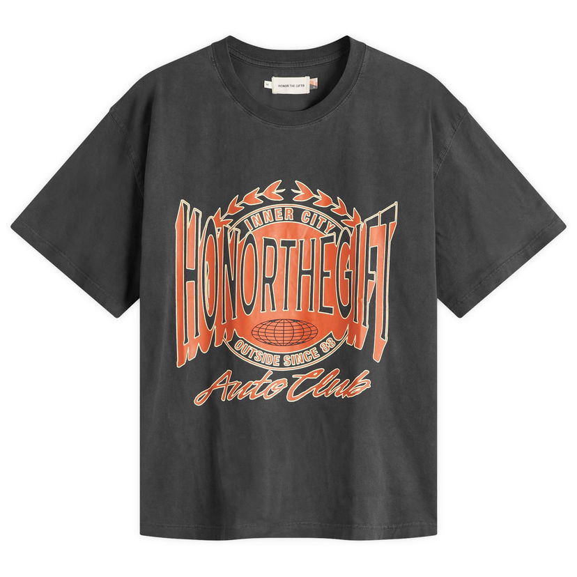 T-shirt Honor The Gift Honor the Gift Honor Club T-Shirt Svart | HTG250149-BLK