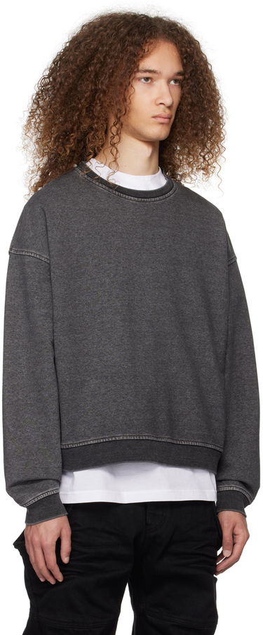 Sweatshirt We11done We11done Faded Crewneck Sweatshirt Grå | WD-TS0-24-788-U-BK, 1