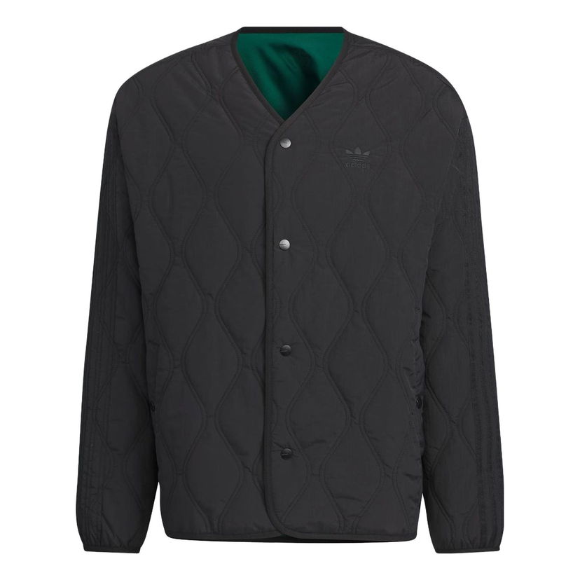 Pufferjacka adidas Originals Originals TOC Reversible Padded Jacket Svart | IZ1535