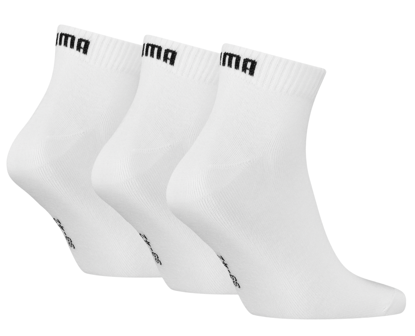 Strumpor Puma Puma Quarter Plain 3-Pack Socks Vit | 701230337-300, 1