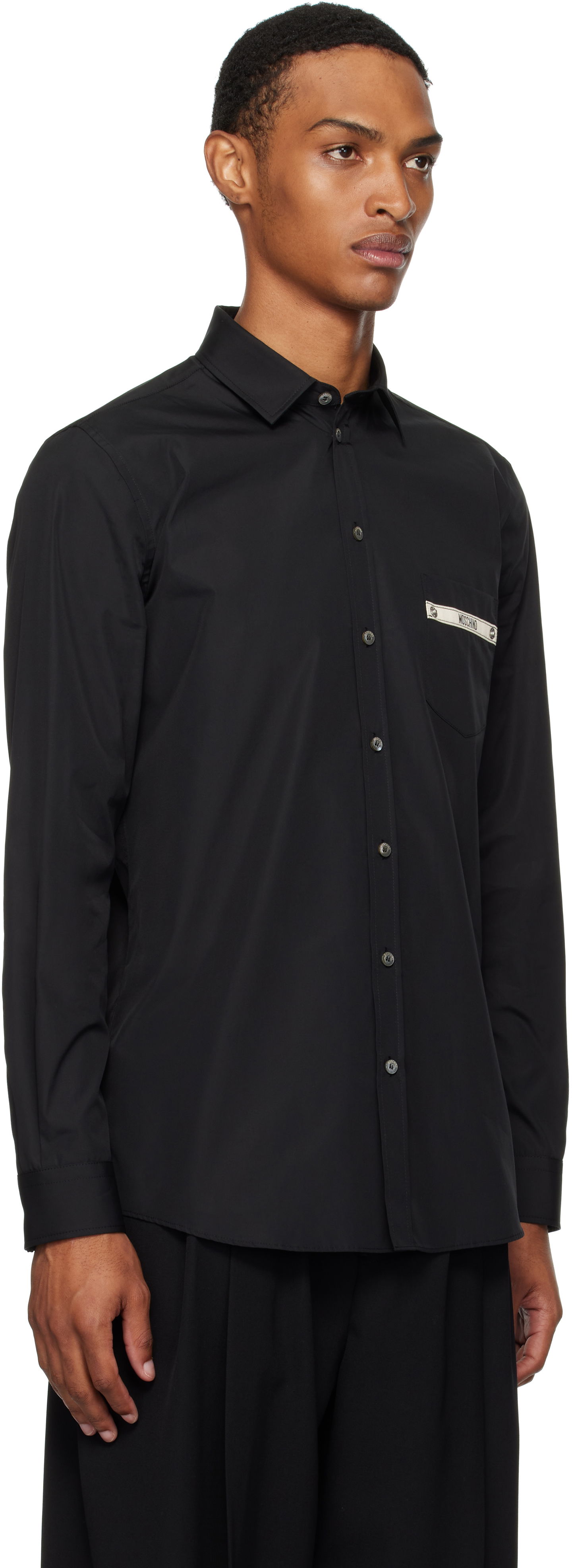 Skjorta Moschino Moschino Tape Pocket Shirt Svart | 252ZZ023652350555, 1
