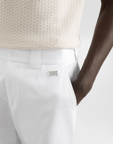 Byxor Dolce & Gabbana Dolce & Gabbana Tailored Cotton Pants Vit | GP0K3TFUFL3W0800, 3