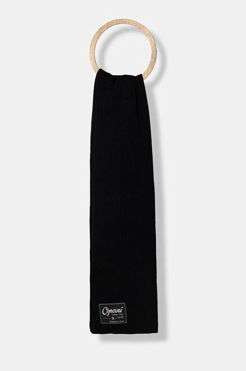 Halsduk Coperni Knitted Collar Scarf Svart | COPSA01Y3003