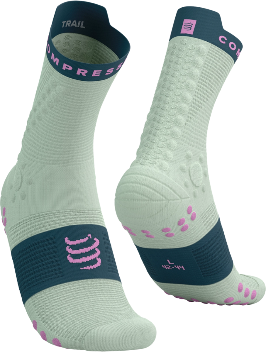 Strumpor Compressport Compressport Pro Racing Socks v4.0 Trail Grön | xu00048b5142, 0