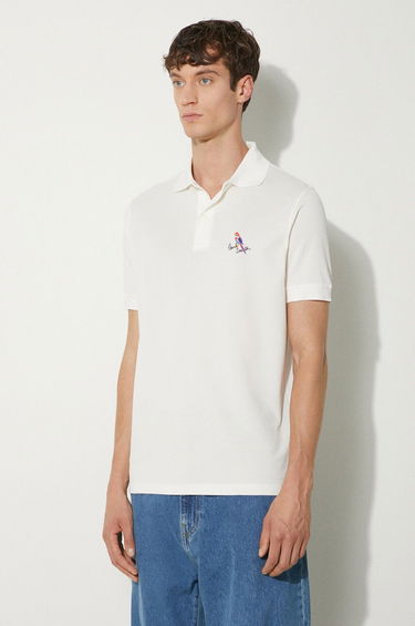 Polotröja Paul Smith Paul Smith Applique Detail Polo Shirt Vit | M1R.698P.NP4722, 4