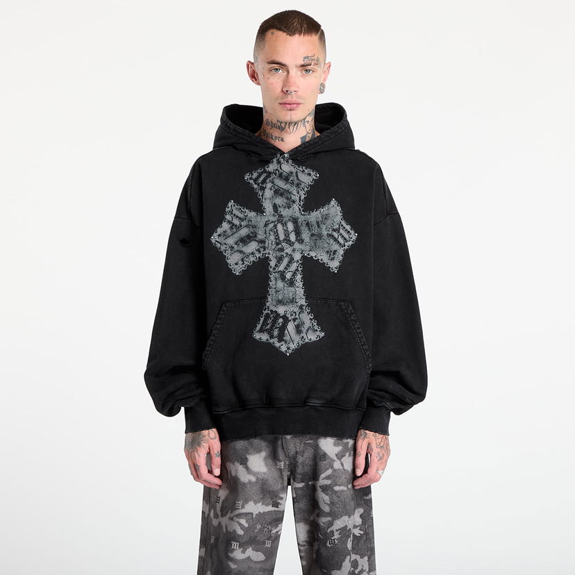 Sweatshirt MISBHV MISBHV Goth Cross Graphic Hoodie Svart | 251M212