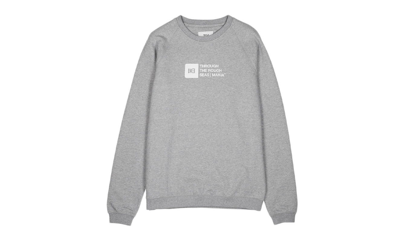 Sweatshirt Makia Flint Light Sweatshirt Grå | M411222_910, 1