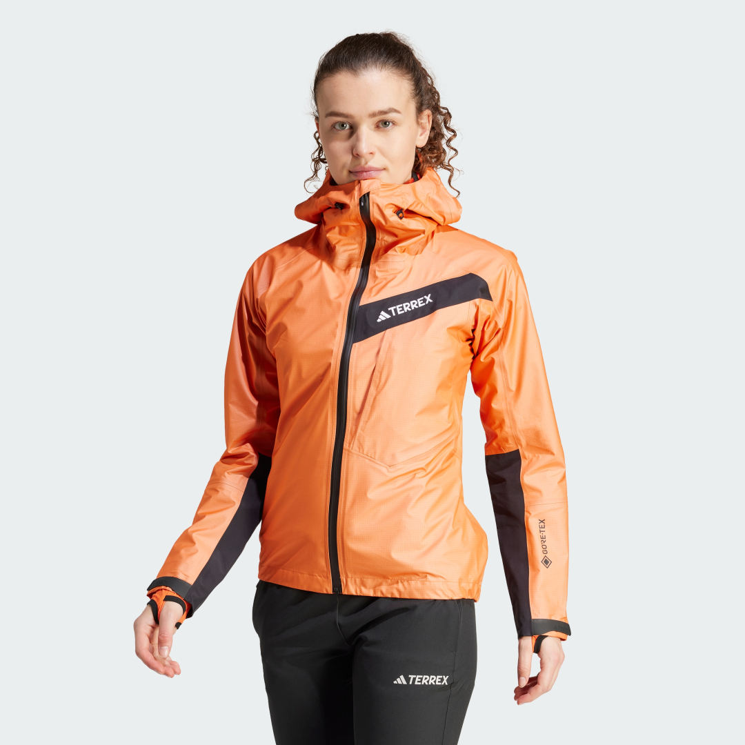 Jacka adidas Performance adidas TERREX Terrex Techrock Light GORE-TEX Active Rain Orange | IK5676, 1