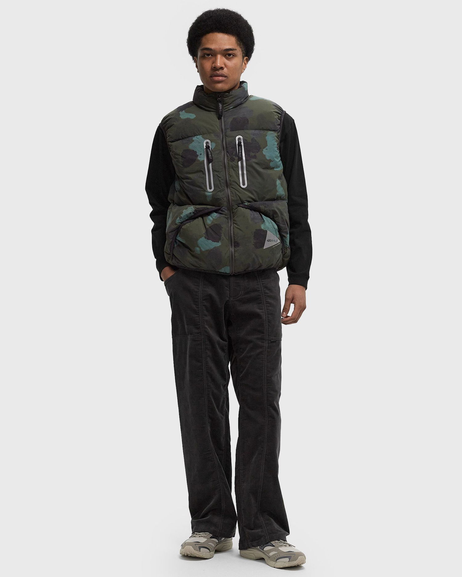 Väst GRAMICCI And Wander x Down Vest Grön | GUJ4-F3001-M-CAMO, 1