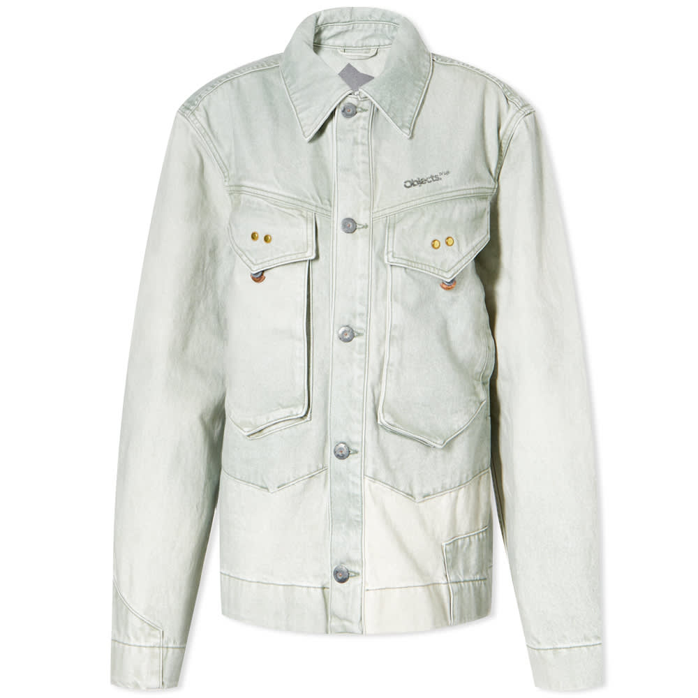 Jacka Objects IV Life Oversized Denim Jacket Grön | OBJ-001-201-01-0422, 0