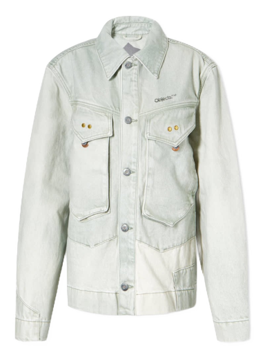 Jacka Objects IV Life Oversized Denim Jacket Grön | OBJ-001-201-01-0422