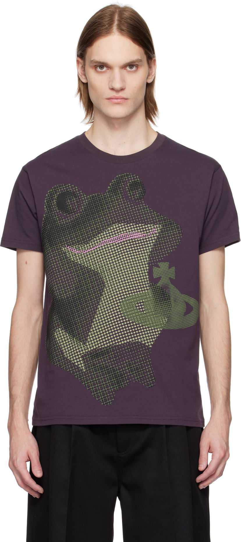 T-shirt Vivienne Westwood Vivienne Westwood Frog Classic T-Shirt Purpur | 3G01003C-J001M-