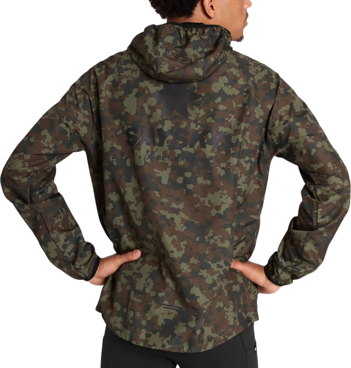 Jacka Saysky Saysky Camo Pace Hooded Jacket Grön | omrja22c1048-omrja22c1048, 1