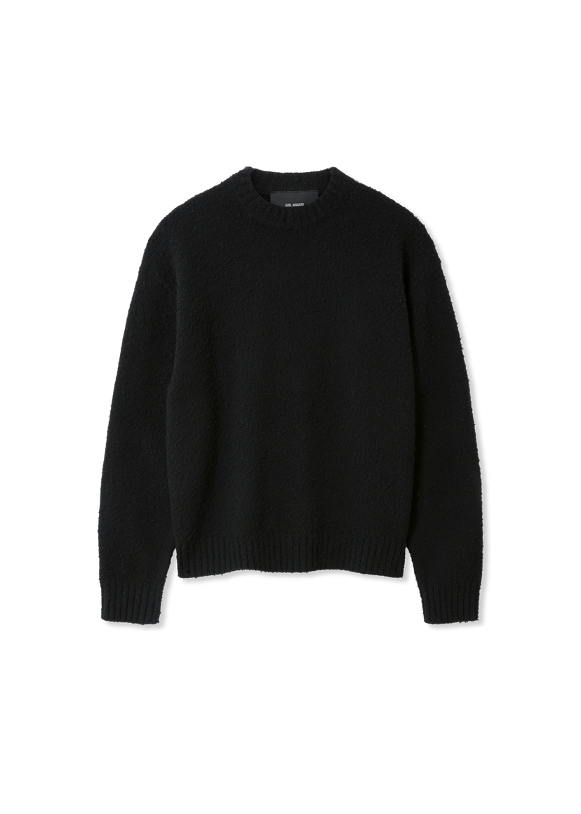Sweater AXEL ARIGATO Miles Knitted Crewneck Sweater Svart | A3412001