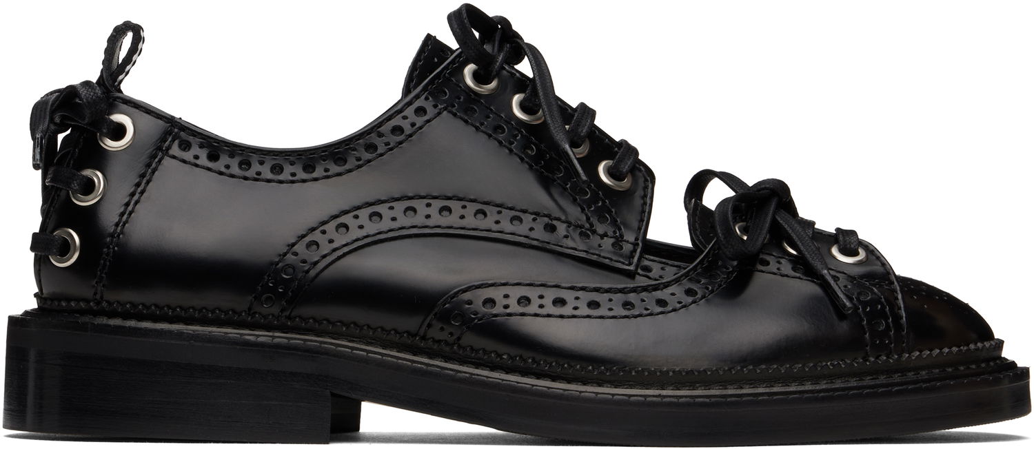 Kläder Simone Rocha Simone Rocha Multi-Lace Cutout Brogues Svart | BRG12 0740, 0