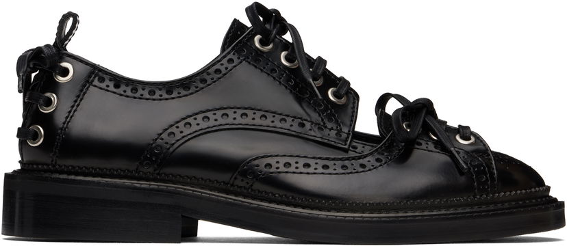 Kläder Simone Rocha Simone Rocha Multi-Lace Cutout Brogues Svart | BRG12 0740