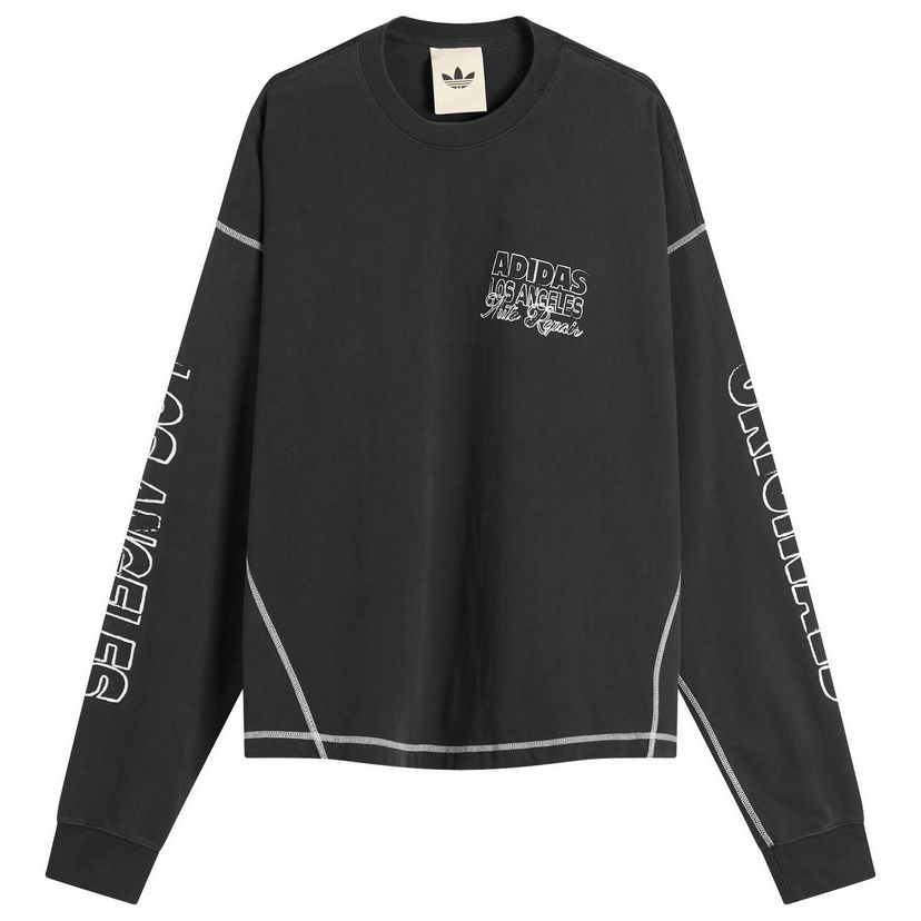 T-shirt adidas Originals OG LA Long Sleeved T-Shirt Svart | JX6140
