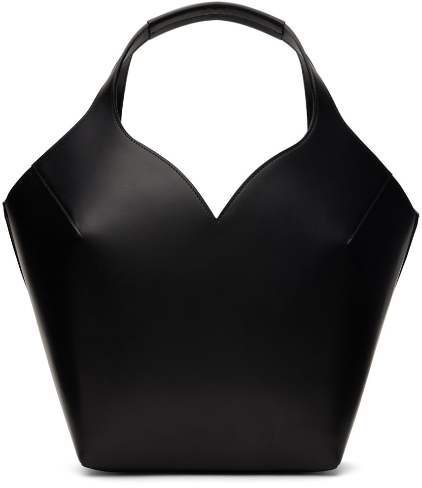 Tygpåse We11done Small Dart Touch Leather Bag Svart | WD-AB0-24-493-U-BK, 0
