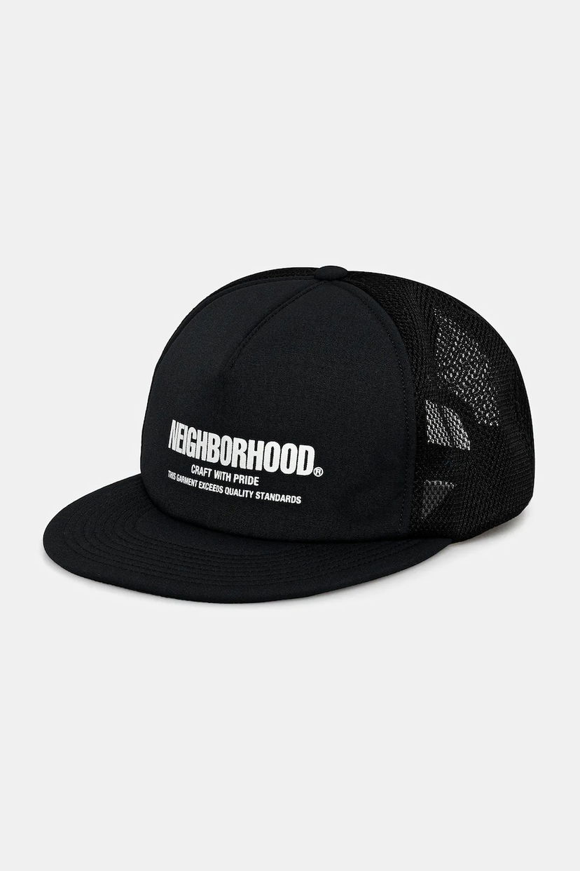 Keps Neighborhood NEIGHBORHOOD Mesh Trucker Cap Svart | 251YGNH.HT06