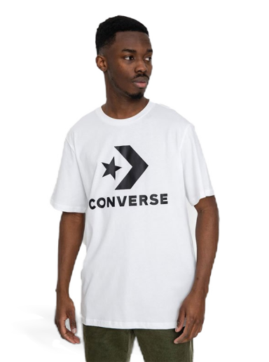 T-shirt Converse Standard Fit Logo Star Chevron Vit | 10025458-A03