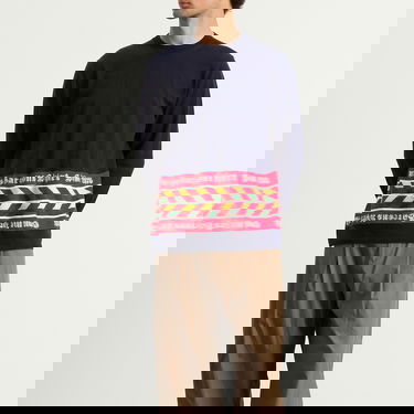 Sweater Comme des Garçons Football Scarf Knit Mörkblå | FP-N002-051-2, 2