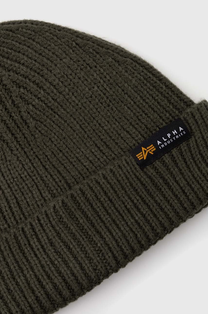 Mössa Alpha Industries Beanie Knitted Grön | 138905.142, 1