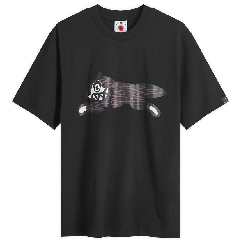 T-shirt BBC IceCream Woodgrain Running Dog Graphic Tee Svart | IC24345-BK