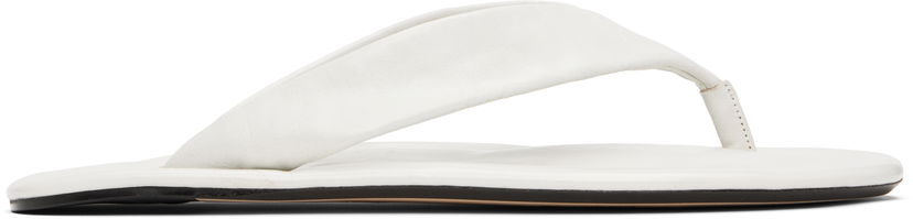 Kläder BY FAR BY FAR Dasha Flip-Flops Vit | MWFFО001CL034WH025PL