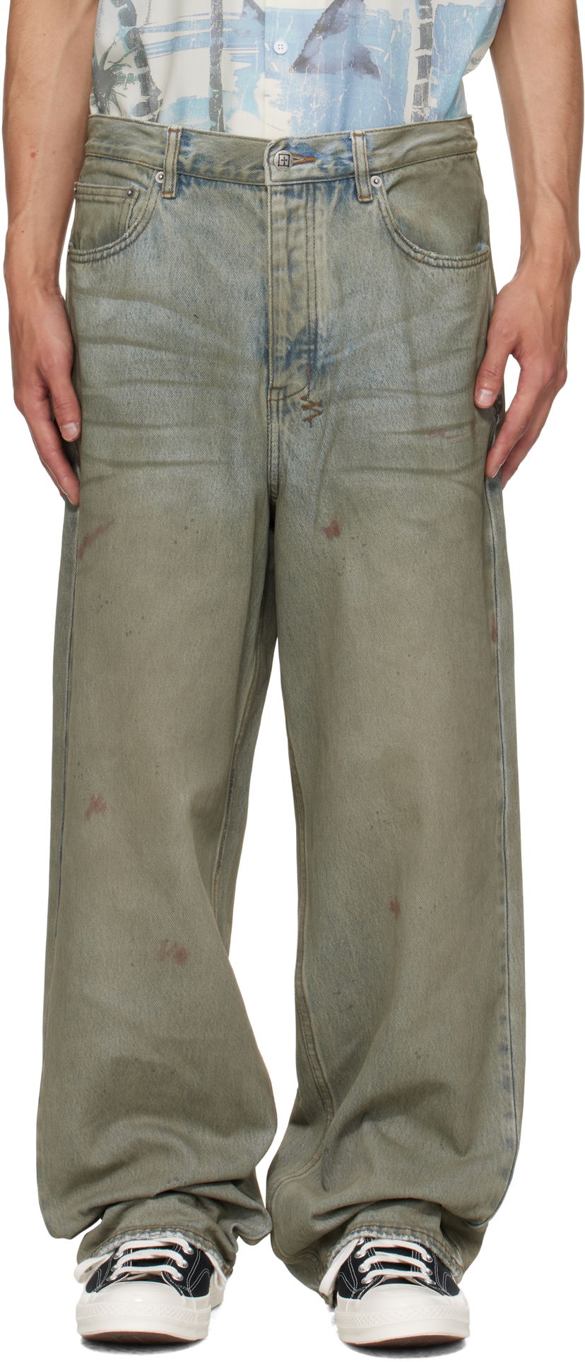 Jeans Ksubi Maxx Greaser Jeans Grön | MPF25DJ042