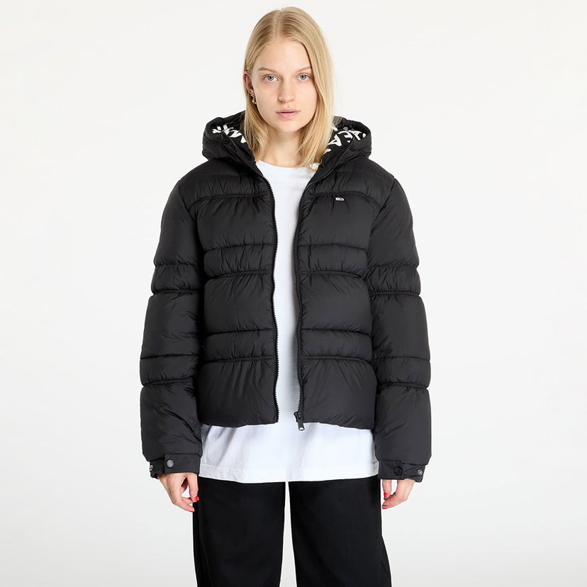 Jacka Tommy Hilfiger Quilt Rouch Tape Jacket Black Svart | DW0DW20389 BDS