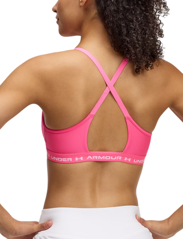 Behå Under Armour Crossback Low Sports Bra Rosa | 1386424-695, 2